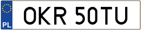 Trailer License Plate